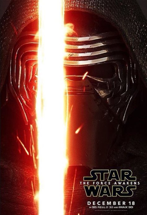 Adam Driver as Kylo Ren. Star Wars: The Force Awaken. © Disney 2015.