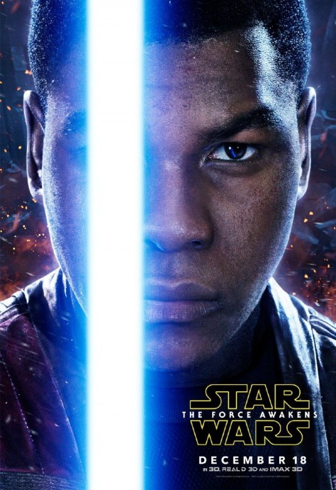 John Boyega as Finn. Star Wars: The Force Awakens. © Disney 2015.